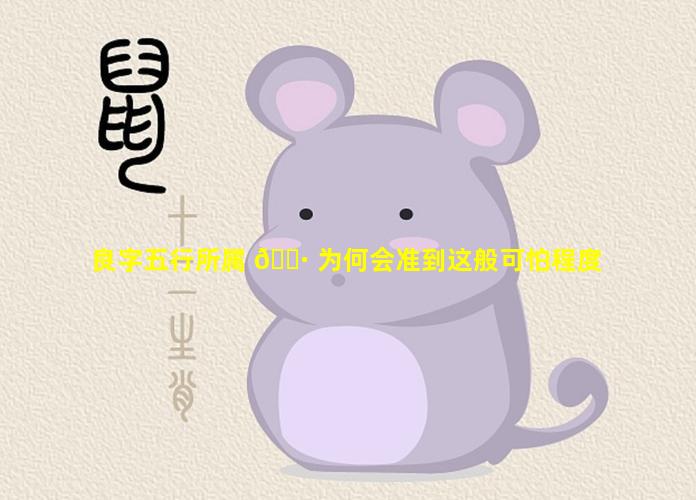良字五行所属 🌷 为何会准到这般可怕程度